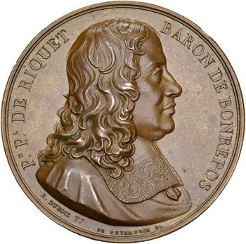 Charles X, Pierre-Paul Riquet, baron de Bonrepos (canal du Midi), par Dubois, 1825 Paris