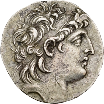 Syrie, Antiochus VIII, tétradrachme, Ptolémaïs (Ake), c.115-113 av. J.-C