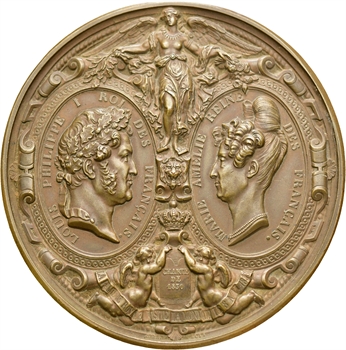 Louis Philippe Ier, la famille royale visite la Monnaie de Paris, 1833 (refrappe) Paris