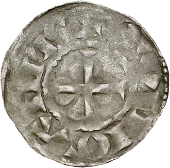 Bretagne (duché de), anonymes sous Constance, Arthur et Guy de Thouars, denier, s.d. Rennes