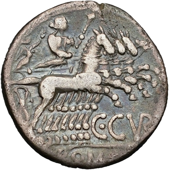 Curiatia, denier, Rome, 135 av. J.-C.