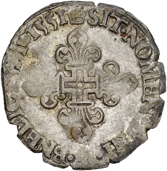 Henri II, gros de trois blancs dit demi-gros de Nesle, 1551 Paris