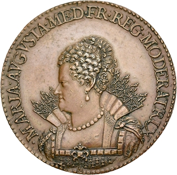 Louis XIII et Marie de Médicis, 1614 (refrappe XIXe s.)