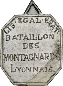 IIe République, laisser-passer des montagnards lyonnais, 1848 Lyon