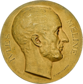 Ponscarme (H.) : Jules Méline, en vermeil, 1892 Paris