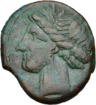 Zeugitane, moyen bronze, Carthage, 300-264 av. J.-C.