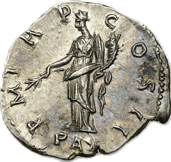 Hadrien, denier, Rome, 117
