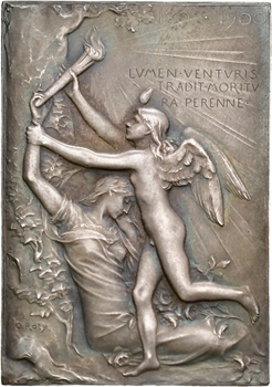 Roty (L.-O.) : Plaque de l&rsquo;Exposition Universelle, 1900 Paris
