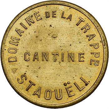 Algérie, Alger, Staouëli, cantine du Domaine viticole de la Trappe, 2 francs, s.d
