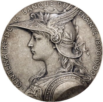 Roty (L.-O.) : centenaire de la Banque de France, au Baron d&rsquo;Estournelles, 1900 Paris
