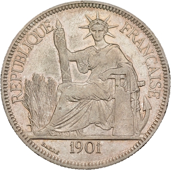 Indochine, 1 piastre, 1901 Paris