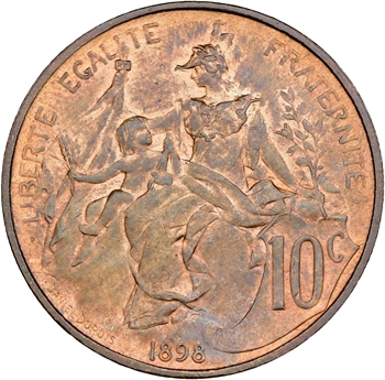 IIIe République, 10 centimes Daniel-Dupuis, 1898 Paris