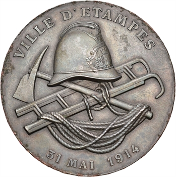 IIIe République, les pompiers de la ville d’Étampes, 1914