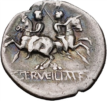 Servilia, denier, Rome, 136 av. J.-C.