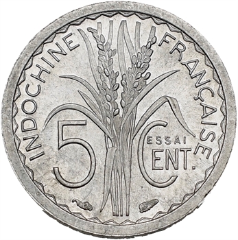 Indochine, essai de 5 centièmes, 1946 Paris