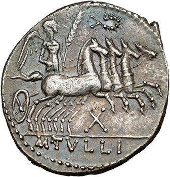 Tullia, denier, Rome, 120 av. J.-C.