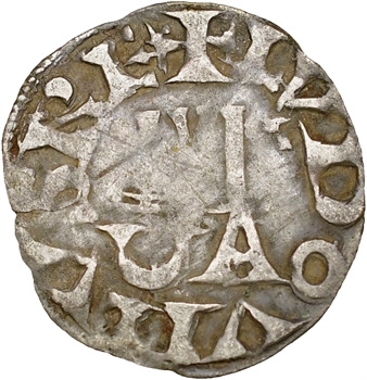 Louis VI, denier 6e type, Pontoise