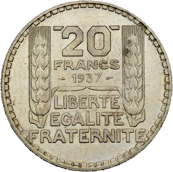 IIIe République, 20 francs Turin, 1937 Paris