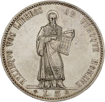 Saint-Marin, 5 lire, 1898 Rome