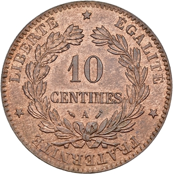 IIIe République, 10 centimes Cérès, 1896 Paris