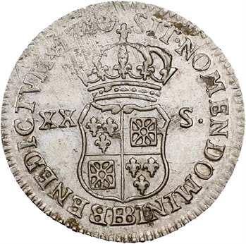 Louis XV, pièce de XX sols de Navarre, 1720 Strasbourg