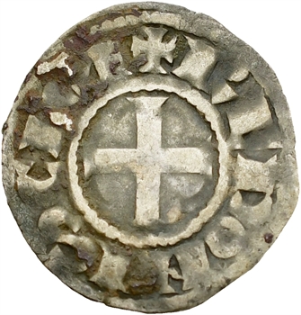 Bretagne (duché de), anonymes sous Constance, Arthur et Guy de Thouars, denier, s.d. Rennes