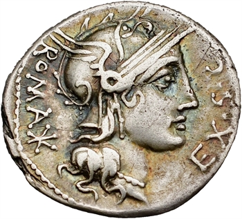 Sergia, denier, Rome, 116-115 av. J.-C.