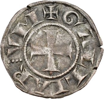 Lyon (archevêché de), anonymes, denier (besant sous la croix), c.1200-1260