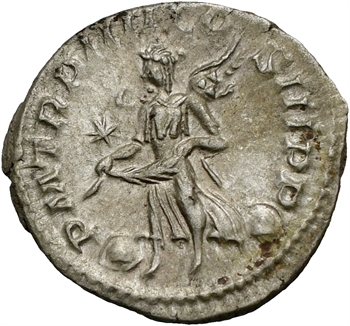 Élagabale, denier, Rome, 221