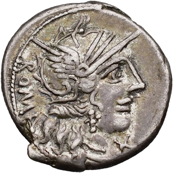 Fannia, denier, Rome, 123 av. J.-C.