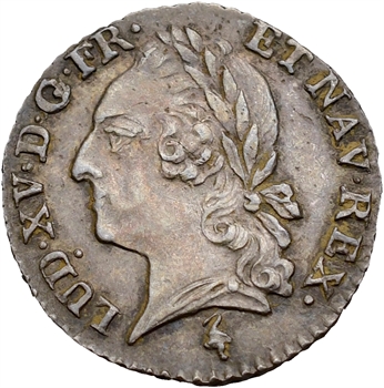 Louis XVI, vingtième d’écu au nom de Louis XV, 1779, 2d semestre, Paris