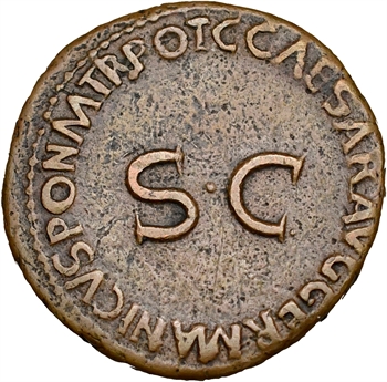 Germanicus, as, Rome, 37-38 (restitution de Caligula)