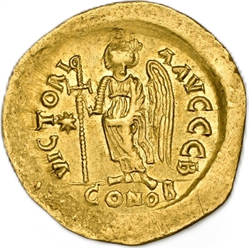 Justin Ier, solidus, Constantinople, 2e officine, 518-527