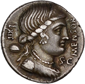 Farsuleia, denier, Rome, 75 av. J.-C.