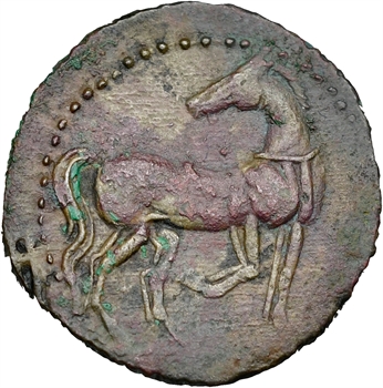 Zeugitane, statère de billon ou 1,5 shekel, Carthage, 220-180 av. J.-C.