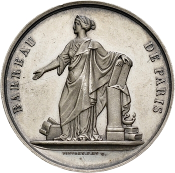 IIIe République, le Barreau de Paris à M. Lenté, par Pingret, 1875 Paris