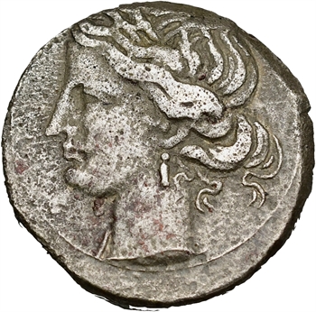 Zeugitane, statère de billon ou 1,5 shekel, 220-180 av. J.-C.
