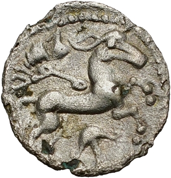 Aulerques Cénomans (ou Carnutes), denier à la tête de Pallas, c.80-50 av. J.-C