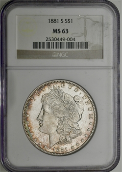 États-Unis, dollar type Morgan, 1881 San Francisco, NGC MS63