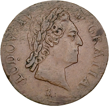 Louis XV, demi-sol à la vieille tête, 1768, 2d semestre, Paris