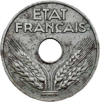 État Français, 20 centimes fer, 1944 Paris