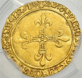 Louis XII, écu d’or au soleil, Toulouse, PCGS AU53