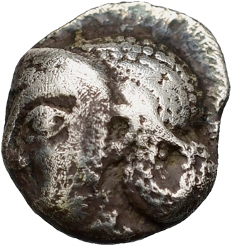 Marseille – Massilia, obole à la tête de déesse à gauche, c.475-450 av. J.-C.