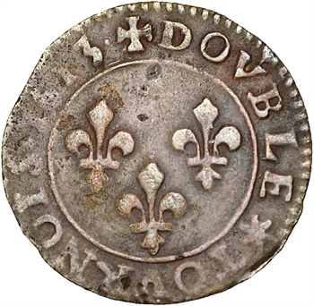 Louis XIII, double tournois, 1613 Bordeaux