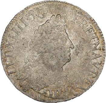 Louis XIV, demi-écu aux huit L, 2e type, 1702 Paris