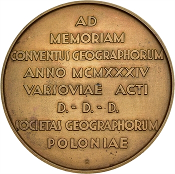 Pologne, congrès de géographie de Varsovie, 1934