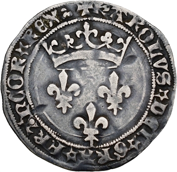 Charles VII, gros de Roi, 2e émission, Lyon