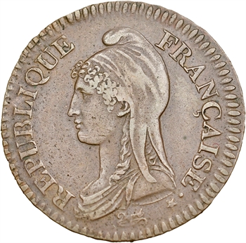 Directoire, 2 décimes Dupré, An 4 Paris
