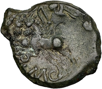 Rèmes, bronze REMO aux trois têtes, c.60-40 av. J.-C