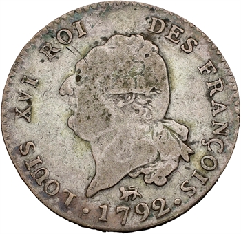 Constitution, 30 sols FRANÇOIS, An 4, 1792 Paris